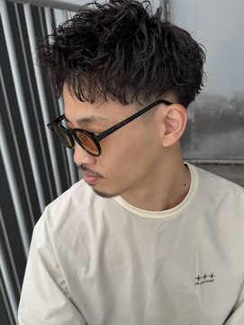 リコ ヘアアンドリラクゼーション 名駅店(LICO HAIR＆RELAXATION) アップバング　ピンパーマヘア　名古屋駅/名駅/メンズ/パーマ