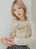 ユニカバイミリー(unica by milly)&nbsp;【unica緑地公園】くびれボブ×透け感ハイトーンカラー