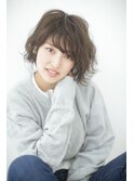 【ゆるふわ×ヴェールウエーブ】 透明感切りっぱなし外ハネボブ