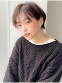 《Agu hair》しっとりツヤ質感の暗髪ショート