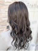 20代30代大人可愛いハイライト♪オリーブグレージュパーマ