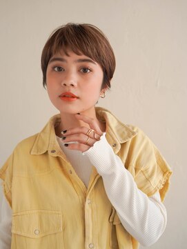 ジュール 銀座(Joule) ミディアムヘア/斜めバング/グレージュカラー/銀座