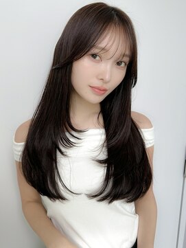 シーシンジュク 新宿南口(Sea shinjuku) 韓国風前髪×レイヤーカット【新宿/前髪/レイヤーカット】