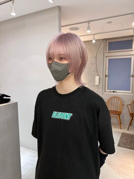 サンド 鹿児島中央(sand) 黒髪/グレーベージュ/レイヤーロング/前髪パーマ[鹿児島駅]