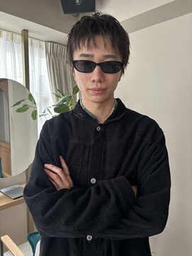 ウェルク(welc) メンズカット 波巻き ツイスパ 韓国風 センターパート