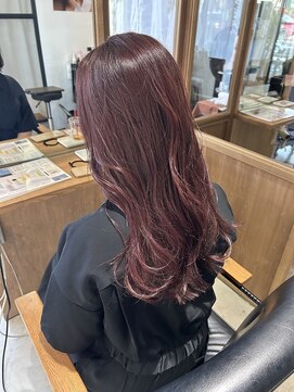 フェリア 池田(FERIA) ピンクバイオレット/つや髪カラー/レイヤーカット