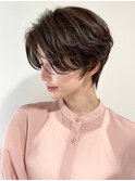 キレイめハンサムショート×大人の暗髪アッシュグレー