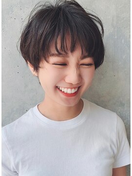 アン 青葉台(un) マニッシュ マッシュショート ブラウンベージュ