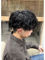 メンズギフト(men's GIFT)&nbsp;刈り上げツーブロックツイストスパイラルパーマメンズマッシュ