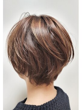 松本平太郎美容室 国立店 ショートレイヤー×イノアカラー×ハイライト