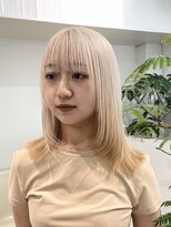 ミーム 原宿 表参道(meme)&nbsp;◎ブロンドハイトーンカラーデザインカラーアンブレラカラー金髪