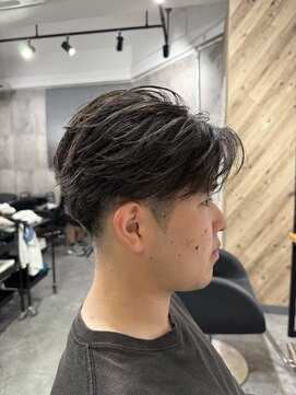 ビカムメンズヘアー 栄店(become men's hair) フェザーパーマ/ニュアンスパーマ