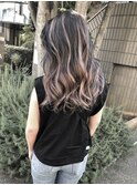 白髪ぼかし脱白髪染め似合わせロングレイヤー40代50代60代♪