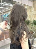 ブリーチなしダブルカラーオリーブべージュ透明感夏カラー