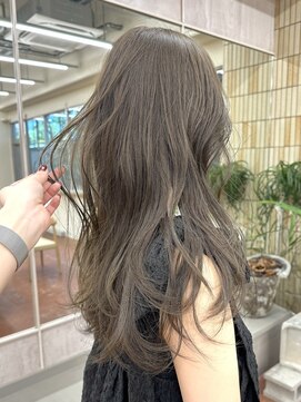 パークレーン アイス イヴェン(park lane ICI yeven) ブリーチなしダブルカラーオリーブべージュ透明感夏カラー