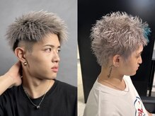 【発色が良く・色落ちも綺麗なカラーをしたい方に人気◎】”メンズカット＋トリプルカラークーポン”[天神]