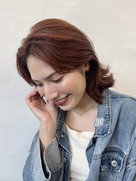 ガーデントウキョウ(GARDEN Tokyo) ミディアムレイヤー/暖色カラー/オレンジブラウン