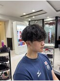 シャドウパーマ　海老名パーマ　メンズパーマ　緩めパーマ