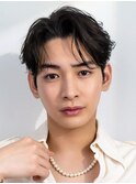 韓国マッシュカルマパーマ韓国風センターパートニュアンスパーマ