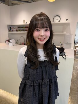 フィット ヒュー 千葉(fit hue) ミルクティーブロンド/ダークブルー/デジタルパーマ/千葉駅