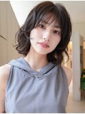 ボブパーマ／ニュアンスパーマ／コテ巻き風パーマ