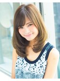 ひし形ワンカールスタイルでふんわりボリューム