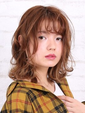 アース 熊本光の森店(HAIR&MAKE EARTH) ニュアンスウェーブのリラックスミディ