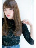 【横須賀中央 AGU】ナチュラルストレート 柔らかベージュ