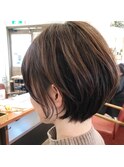 小顔丸みショート