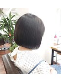 天使の艶カラー…前下がりボブ