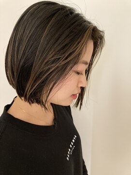 バッタ(Batta) sakagami グラデーションハイライトボブ