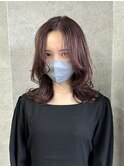【レイヤーカット】【ピンクカラー】【茶屋町美容室】anz
