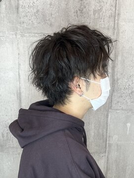 ビスポーク(BESPOKE) 無造作マッシュメンズショート☆ツイストスパライラルパーマ