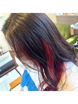 ズール 生田店(ZU LU) インナーカラーピンク/かわいい◎20代30代40代50代