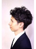 シンプルパーマスタイル