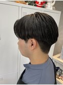 刈り上げセンターパート