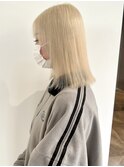 福井 大和田 ハイトーンカラー ホワイトブロンド ブリーチ