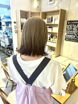 ニカイ(NIKAI.) 【裾カラー】ミルクティー×チョコレートブラウン