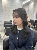 【暗髪カラー×顔周りカット】韓国/韓国ヘア/町田/町田駅/学割