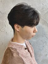 ニアウ 高崎店(Niau)&nbsp;センターパートニュアンスフェザーパーマ群馬高崎眉毛韓国メンズ