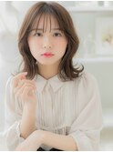 イヤリングカラー小顔ひし形レイヤーカットc6上尾20代30代40代