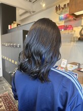 ディスコヘアー(DISCO HAIR) インナーカラー　ブルー