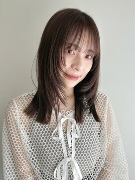 ローネス(LONESS) 顔周りレイヤー　顔まわりレイヤー　ミディアムレイヤー