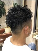 ツイスパ×刈り上げ×ツーブロックで男らしいエッジをプラス