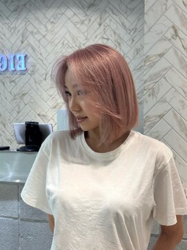 エイト 神戸三宮店(EIGHT) 3ブリーチのピンクヘア