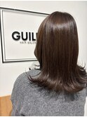 上品なツヤ感ストレート