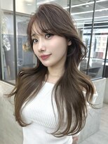 ロンドシエル 横浜(Lond ciel)&nbsp;暗めカラー/韓国風巻き/レイヤーカット/髪質改善/縮毛矯正/横浜