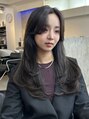 エリンヘア(ELIN hair.) 大人気オリーブカラー、レイヤーで重すぎず動きのあるスタイル