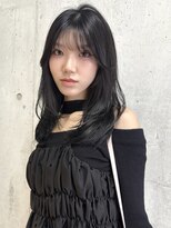 ルノン(LUNON)&nbsp;暗めカラーグランマッシュデザインカラーフェイスフレーミング