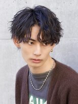 エイド 本店(aid)&nbsp;ツイストスパイラルパーマセンターパート無造作ヘア